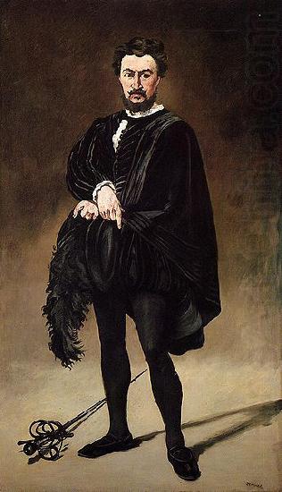 Edouard Manet Philibert Rouviere as Hamlet The Tragic Actor china oil painting image